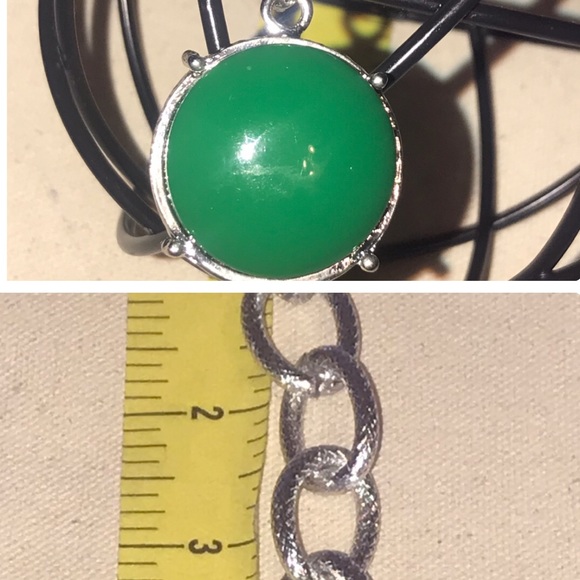 Vintage Green Bauble Silver/Gold Tone Bracelet - Picture 5 of 16
